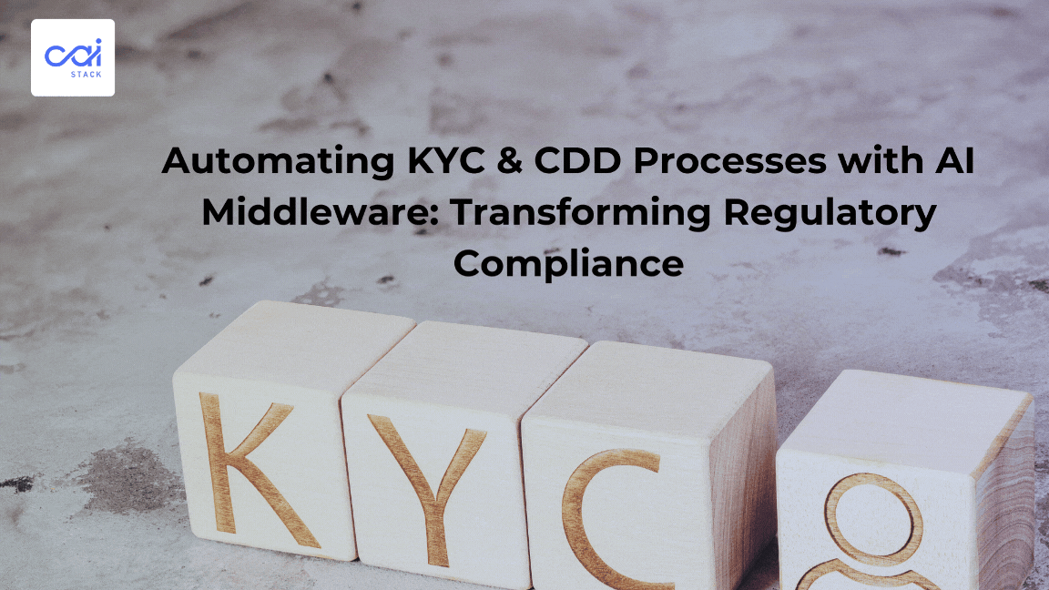 Image for blog post: Automating KYC & CDD Processes with AI Middleware: Transforming Regulatory Compliance